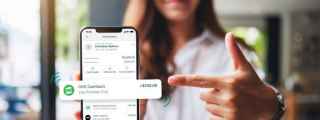 Customer showing cashback received via the app using Feel Good Rewards