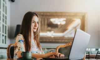 woman on laptop