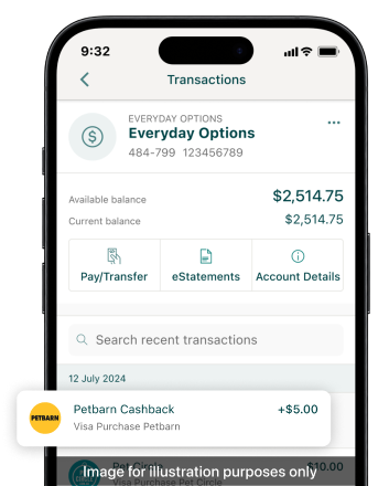 Suncorp Bank App Feel Good Reward screen