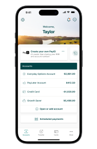 Suncorp Bank App Banking Tab