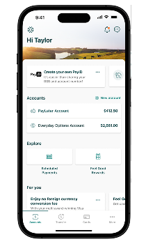 Suncorp Bank App Home 