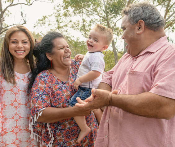 First nations multigenerational family photo