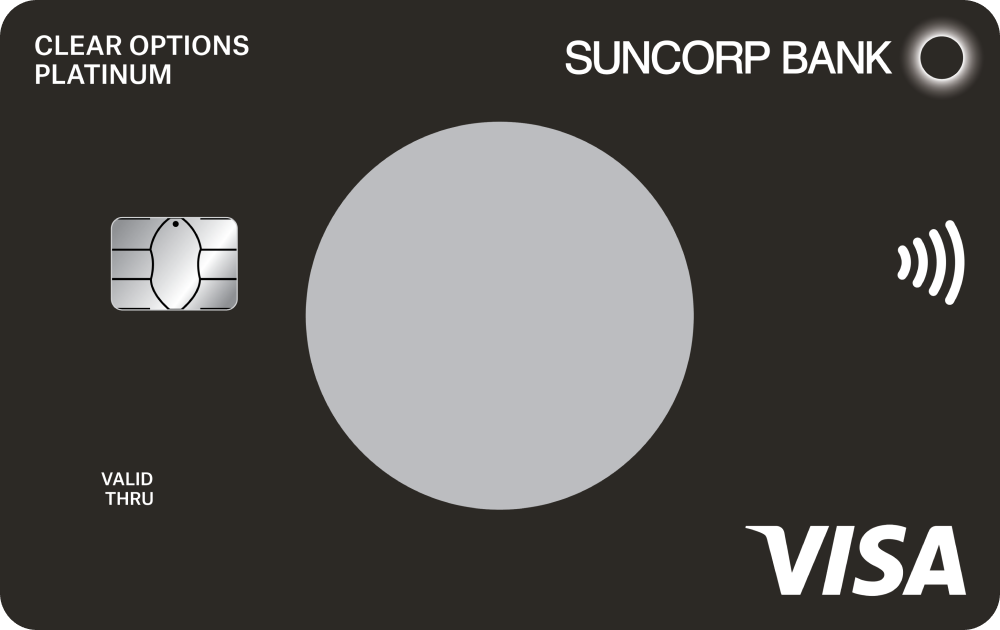 Front of Suncorp platinum credit card