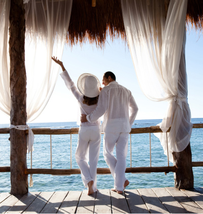 Couple enjoying scenery