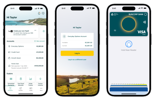 Suncorp Bank App everyday banking features