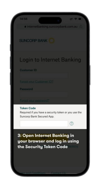Suncorp Bank Secured App Daily Limits -Token Code