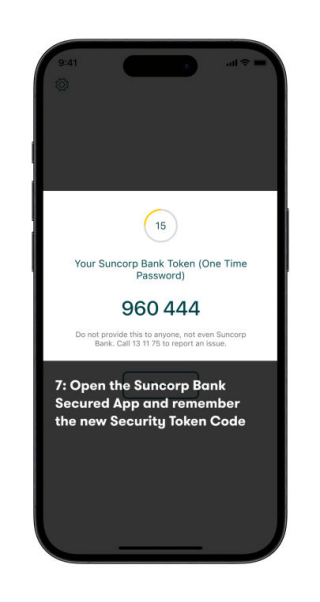 Suncorp Bank Secured App Daily Limits - One Time Password