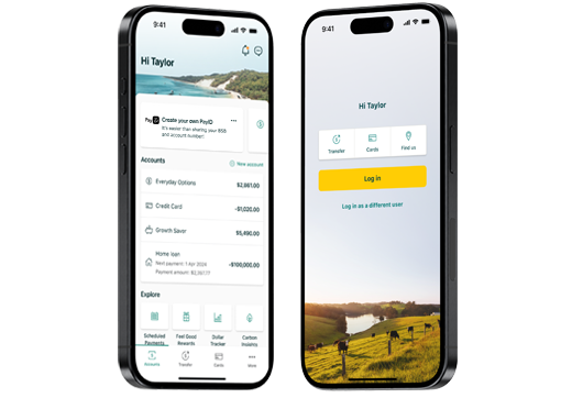 Suncorp Bank App acounts screen showing quick balance 