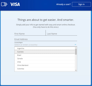  Suncorp Bank App Visa Click to Pay new user screen